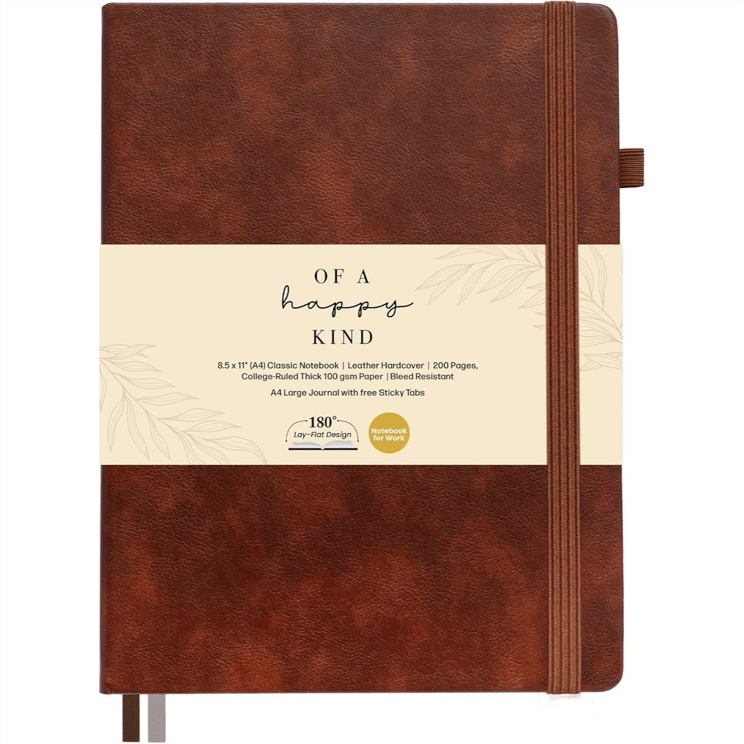 A4 Leather Journal Notebook 8. - Journal Leather Hardcover recension och pris