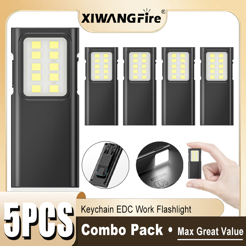 1-5PCS Rechargeable EDC Flashl - Stationery Supply recension och pris