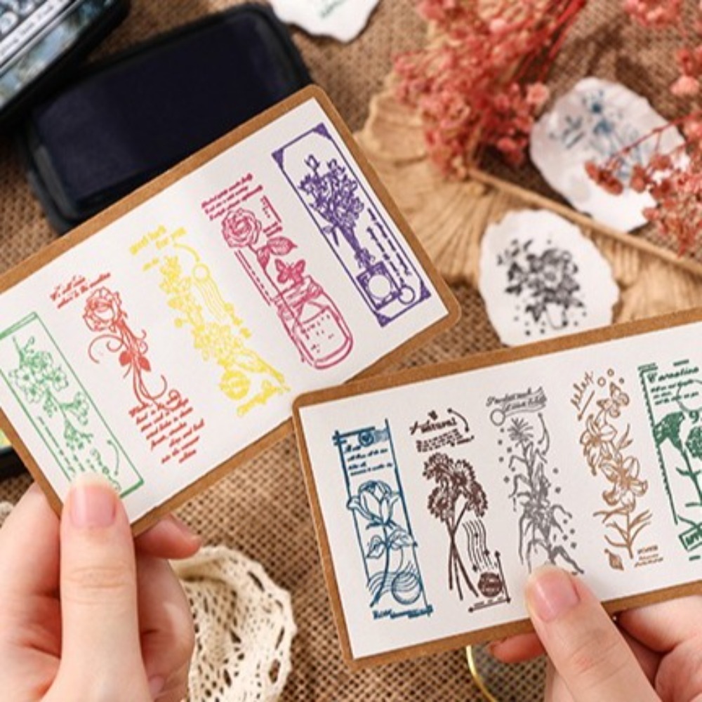 New Colorful Ink Pad Rectangul - Self Inking Stamp recension och pris