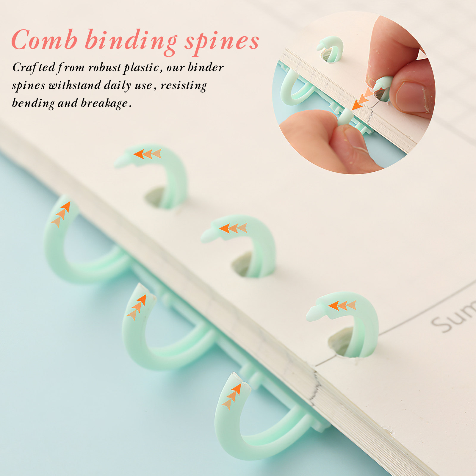 12Pcs Binding Spine Plastic Ri - Binding Comb Plastic recension och pris