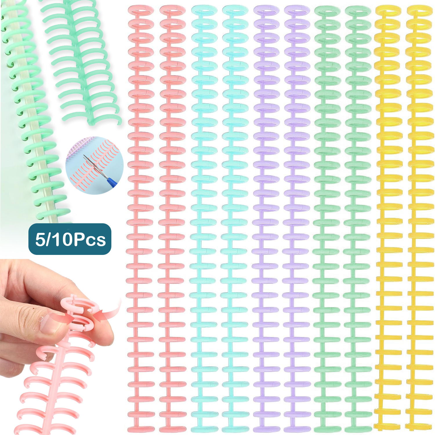 5/10Pcs Comb Binding Spines 30 - Binding Comb Plastic recension och pris
