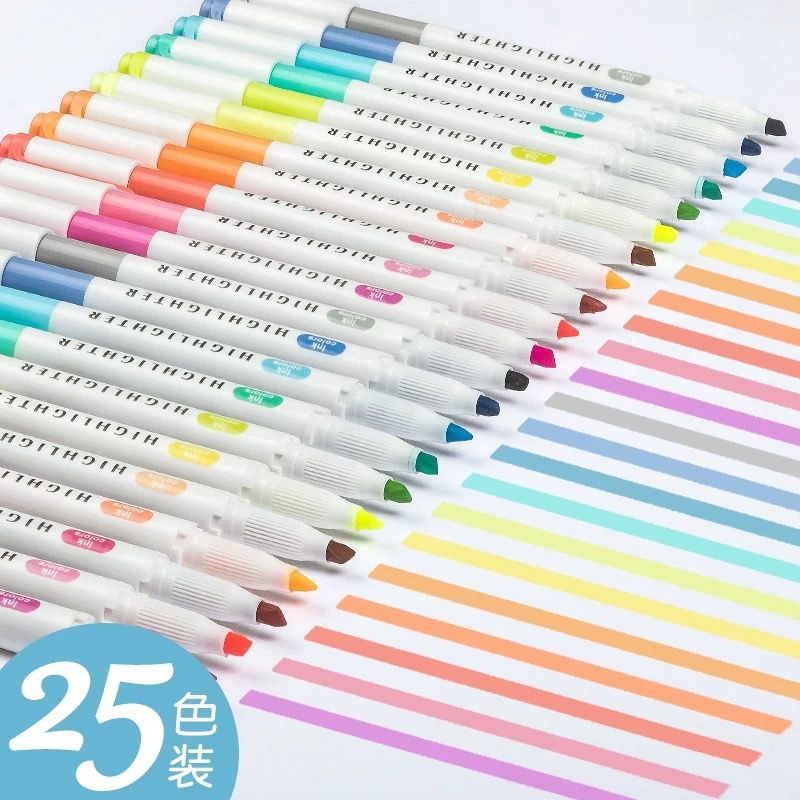 25 Colors ZhiPai Highlighters  - Highlighter Set Pastel recension och pris